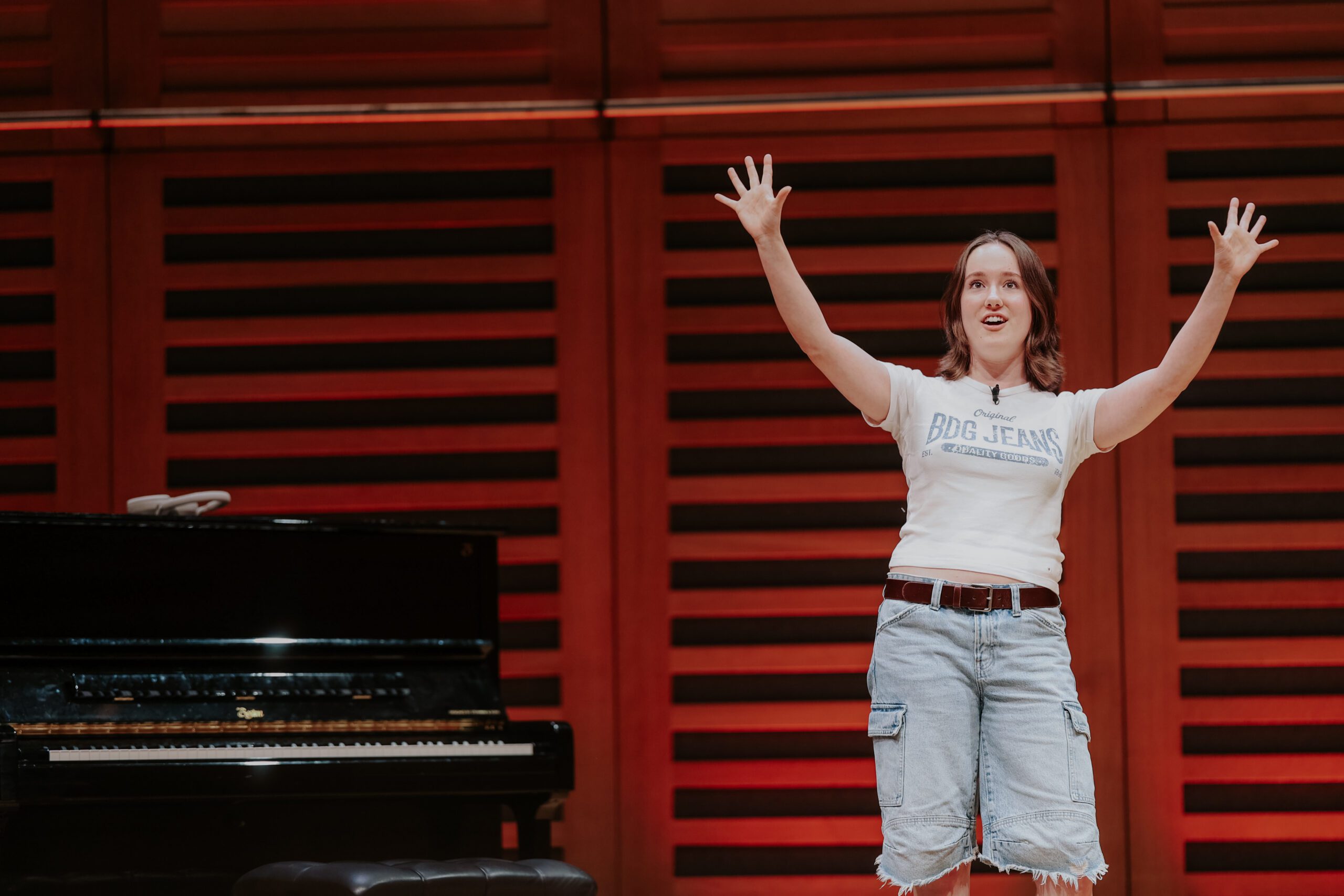 Screen Prize winner Polly Graves during The Spotlight Prize showcase 2025 / Image credit: Joanna Nicole Photography