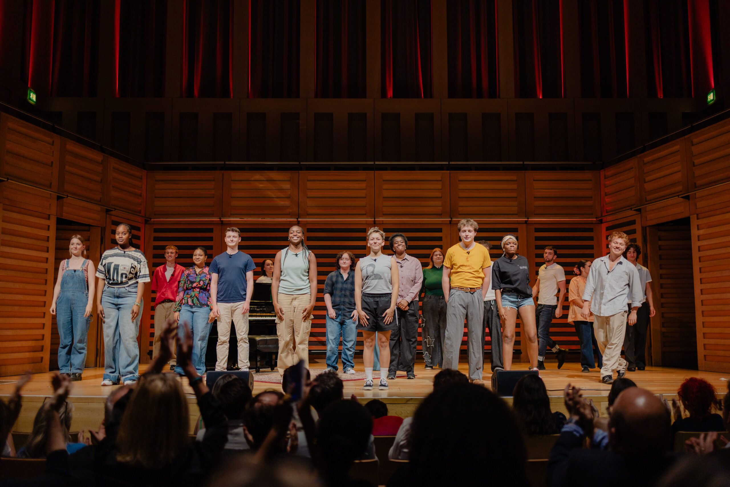 Group shot of the Spotlight Prize 2025 finalists on stage