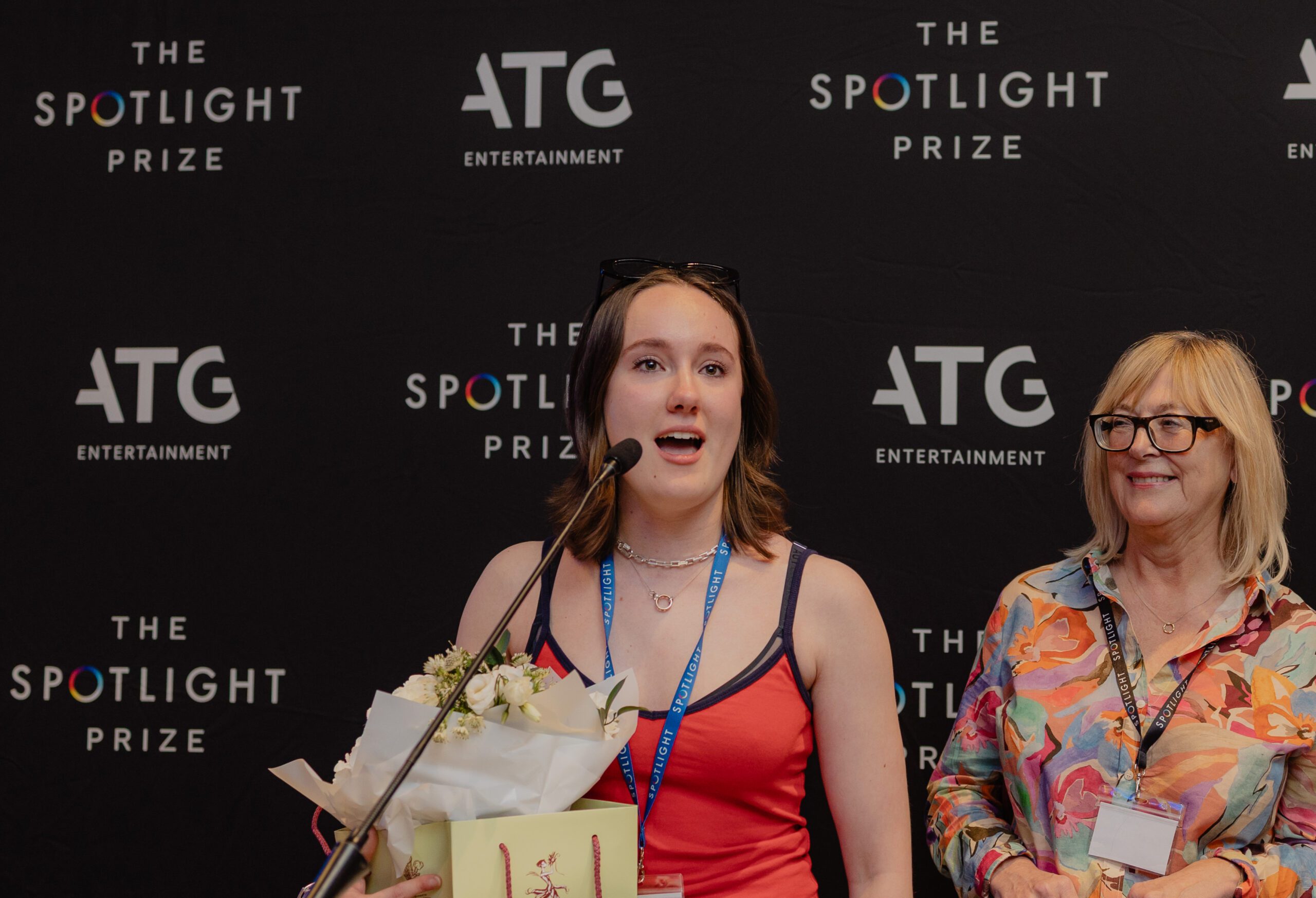 Polly Graves winner the screen award at The Spotlight Prize 2025