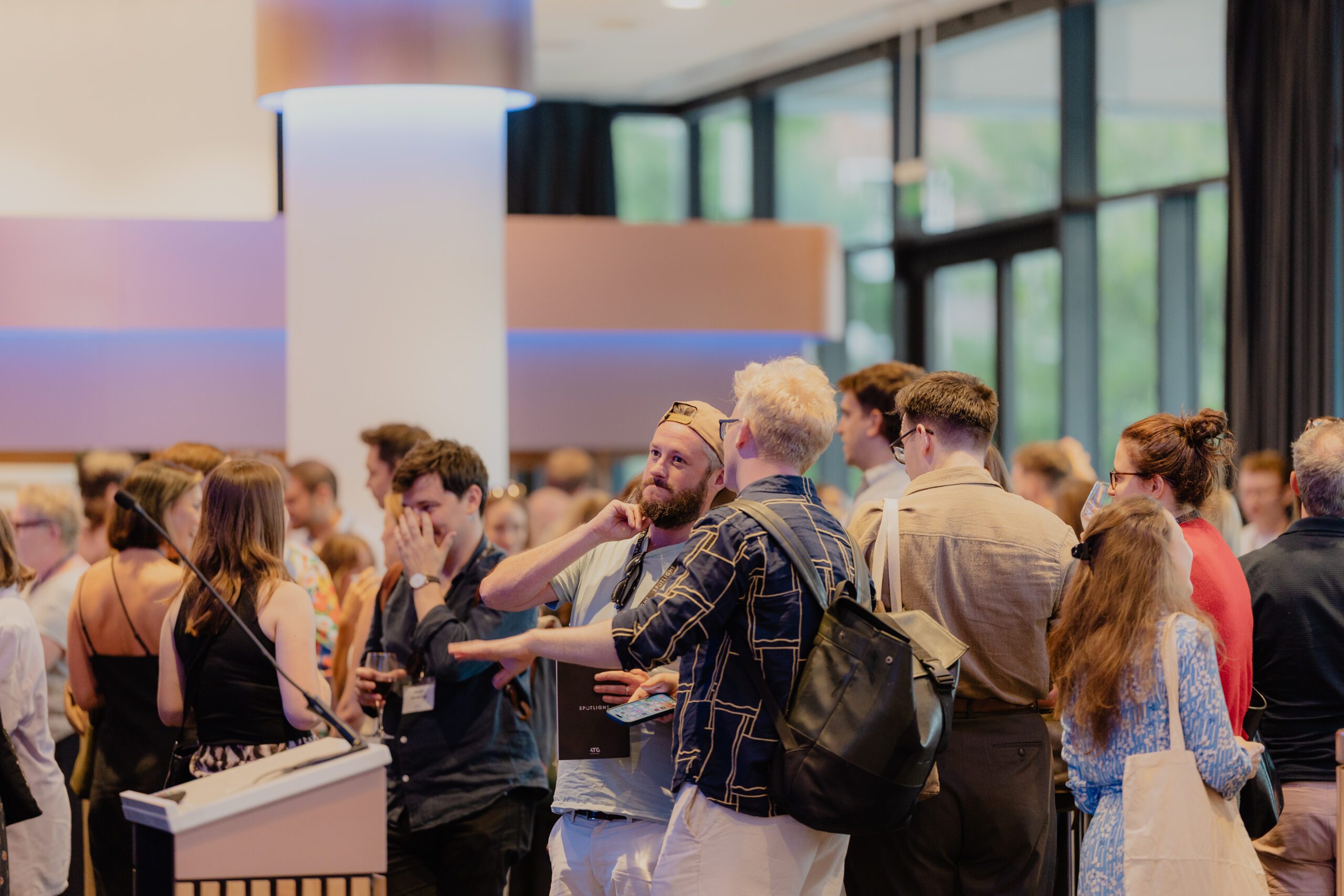 Agents and casting directors socialising at the Spotlight Prize 2025