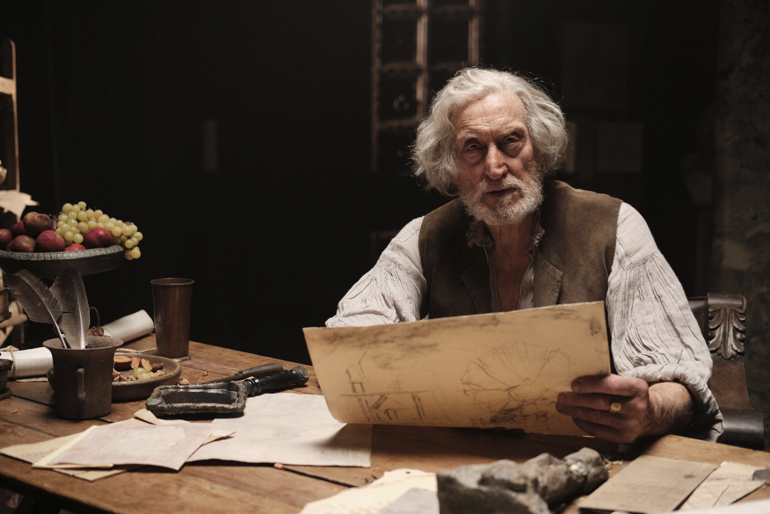 Charles Dance as older 'Michelangelo' in 'The Blood and The Beauty'